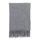 Manta Decorativa Pied Poule Maquelado Cinza 2,20x2,00m Inspire