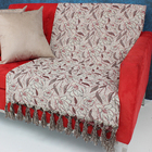 Manta Decorativa Sofá Jacquard Garden26 Vermelho2,00x1,40