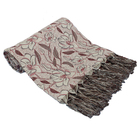 Manta Decorativa Sofá Jacquard Garden26 Vermelho2,00x1,40