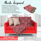 Manta Decorativa Sofá Jacquard Garden37s Vermelh2,00x1,40