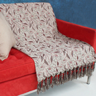 Manta Decorativa Sofá Jacquard Garden89 Vermelho3,00x1,40