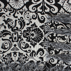Manta Decorativa Sofá Jacquard Medalhãoblack40spret2,00x1,40