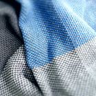 Manta Decorativa Stilo Quadriculada Azul e Cinza 2,30x1,70m