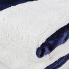 Manta Dupla Face Flannel Queen Azul