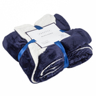 Manta Dupla Face Flannel Queen Azul