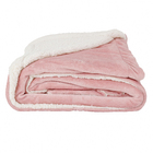 Manta Dupla Face Flannel Solteiro Rosa