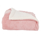 Manta Dupla Face Flannel Solteiro Rosa