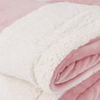 Manta Dupla Face Flannel Solteiro Rosa