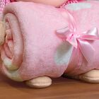 Manta E Boneca De Pelúcia Bouton Microfibra Puppy Com Manta C