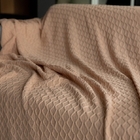 Manta Entrelace Rosé