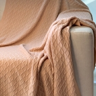 Manta Entrelace Rosé