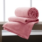 Manta Essencial Poliéster Rosa 1,5x2m
