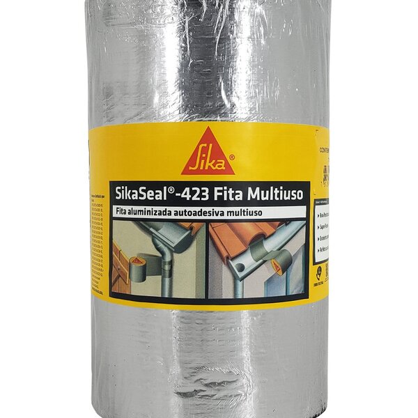 Manta Fita Asfáltica Autoadesiva Aluminizada Sikaseal-423 20c
