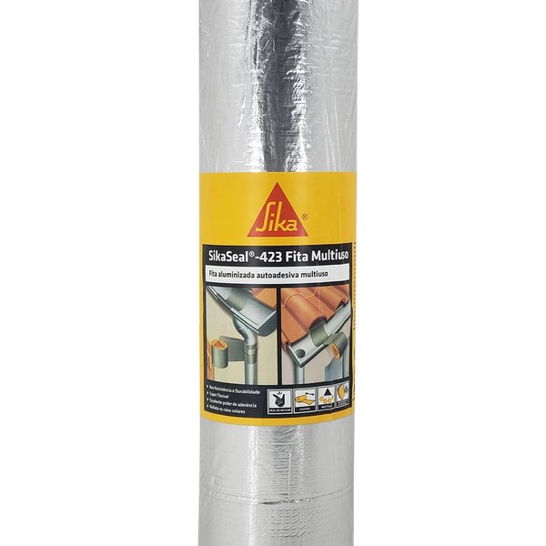 Manta Fita Asfáltica Autoadesiva Aluminizada Sikaseal-423 50c
