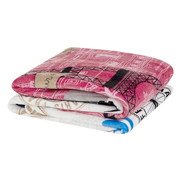 Manta Flannel Microfibra Diverkids Solteiro - Paris - 100% Po