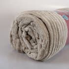 Manta Microfibra Flannel Soft Canelada Queen 220x240cm Bege