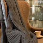 Manta Microfibra Flannel Soft Canelada Queen 220x240cm Marrom