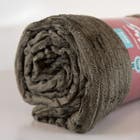 Manta Microfibra Flannel Soft Canelada Queen 220x240cm Marrom