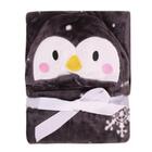Manta Infantil Com Capuz Pinguin Jolitex