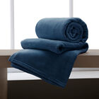 Manta King De Microfibra Corttex Azul Un