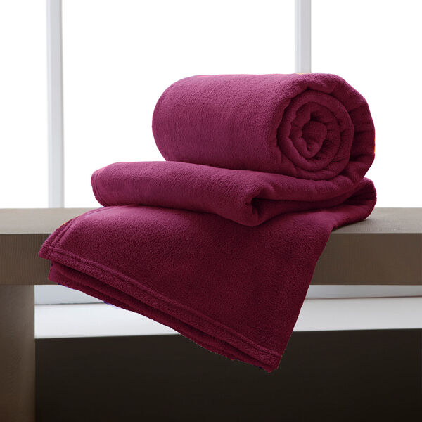 Manta King De Microfibra Corttex Rosa Un