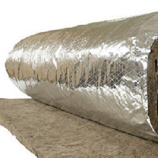 Manta Lã De Rocha Aluminizado Dens. 32kgs Esp. 50mm C/ 9,60m2