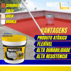 Manta Líquida Emborrachada 18kg Impermeável Cerâmica Laje