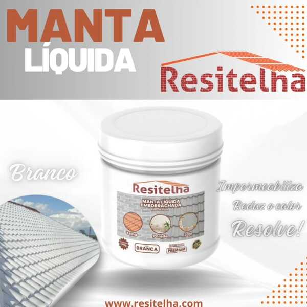 Manta Liquida Emborrachada Branca 3.6kg