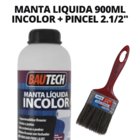 Manta Líquida Impermeabiliza 900ml Incolor Bautech + Pincel 2