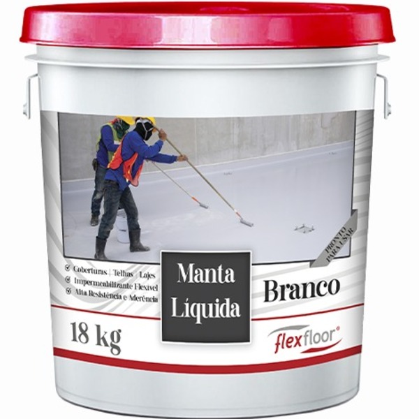 Manta Líquida Impermeabilizante Branca Flexfloor 18kg