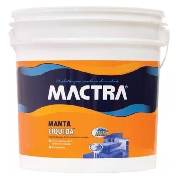 Manta Líquida Impermeabilizante P/ Laje Mactra Branca 12 Kg