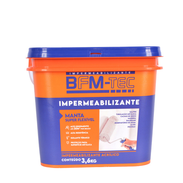 Manta Líquida Semi Brilho 3,6L Superflexível Telha Ideal Impermeabilizantes