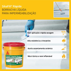 Manta Líquida Impermeabilizante Sika Sikafill 3,6kg Cinza