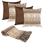 Manta Luxo P/sofá 1,8x1,4m E 4 Capas Almofada Indk63