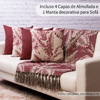 Manta Luxo P/sofá 1,8x1,4m E 4 Capas Almofada Tropvsk186