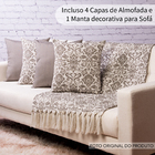 Manta Luxo P/sofá 3,5x1,4m E 4 Capas Almofada Medalhk117