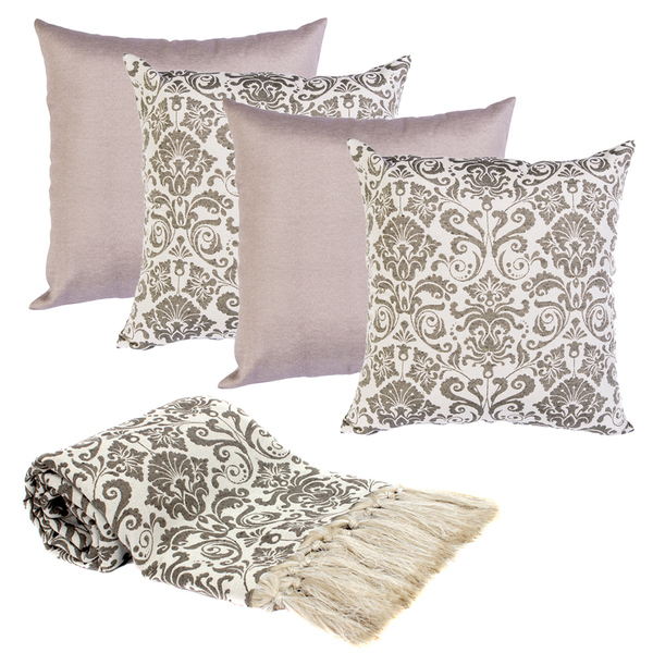 Manta Luxo P/sofá 3,5x1,4m E 4 Capas Almofada Medalhk117