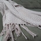 Manta Meliah - 180 X 120 Cm - 100% Algodão - Rosa Seco / Cru