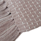 Manta Meliah - 180 X 120 Cm - 100% Algodão - Rosa Seco / Cru