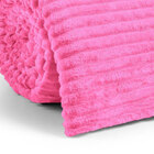 Manta Microfibra Rosa Canelada Soft Cobertor 2,00m X 1,80m