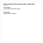 Manta Microfibra Rosa Canelada Soft Cobertor 2,00m X 1,80m