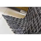 Manta P/ Sofá Jacquard Protetora 2,10mx1,40m Missonico Preta