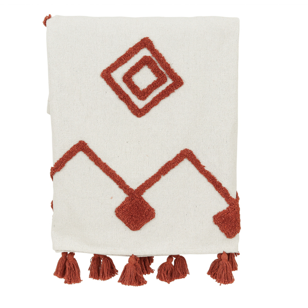 Manta Para Sofá Bloucle Nairóbi Laranja 1,40X1,80m Jolitex