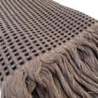 Manta Para Sofá Café Marrom e Preta 1,40x1,40m Sf