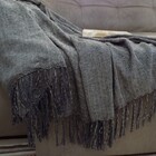 Manta Para Sofá Chumbo Em Chenille