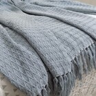 Manta Para Sofá Cinza Zigzag 1.30x1.80