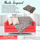 Manta Para Sofá E Cama Jacquard Arandela1 Marrom 1,80mx1,40