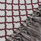 Manta Para Sofá E Cama Jacquard Marrocos7 Vinho 1,80mx1,40