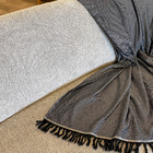 Manta Para Sofá Eco Suave Preta 1,40x1,40m Sf