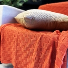 Manta para Sofá Elize Terracota 1x1,6m Mello Tecelagem